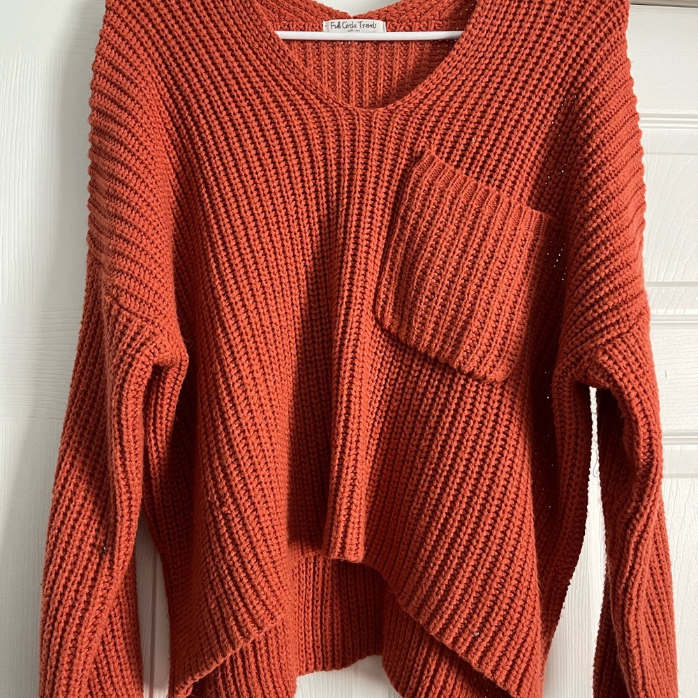 Short V-Neck Sweater